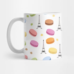 French macaroons and Eiffel Tower Mug